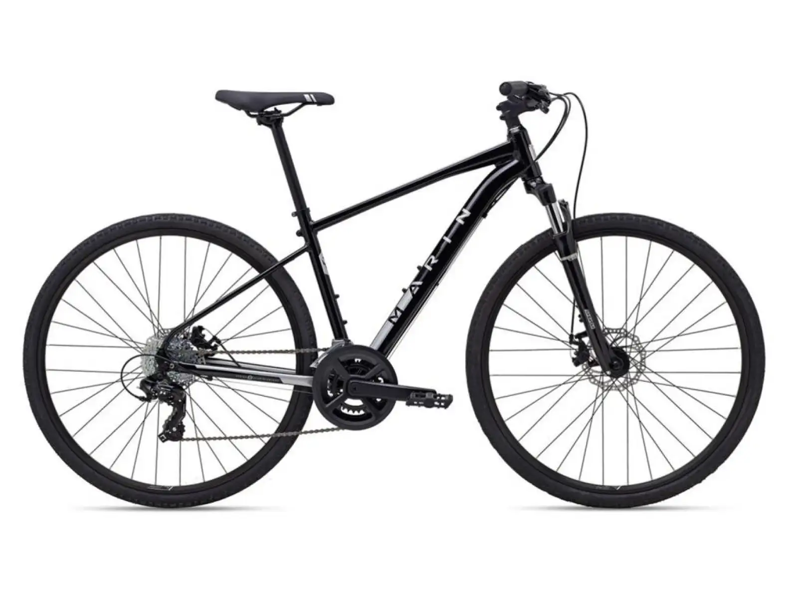Marin San Rafael DS1 trekingový bicykel black/silver/blue