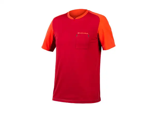 Endura GV500 Foyle pánske tričko s krátkym rukávom Rust Red