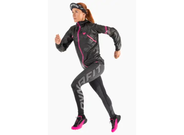 Dynafit Ultra Graphic lon tights dámske elastické nohavice blackout