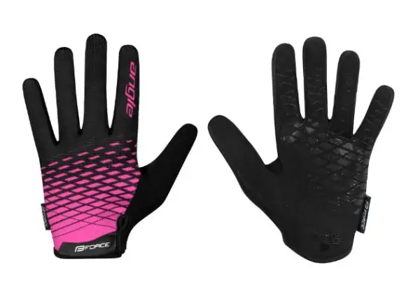 Force Angle MTB rukavice ružové/čierne