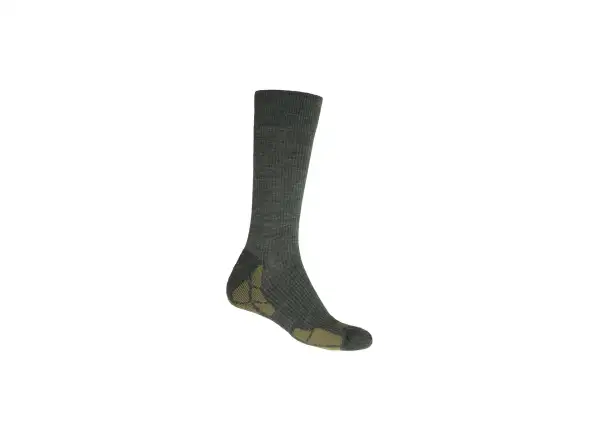 Sensor Turistické ponožky Merino safari/khaki