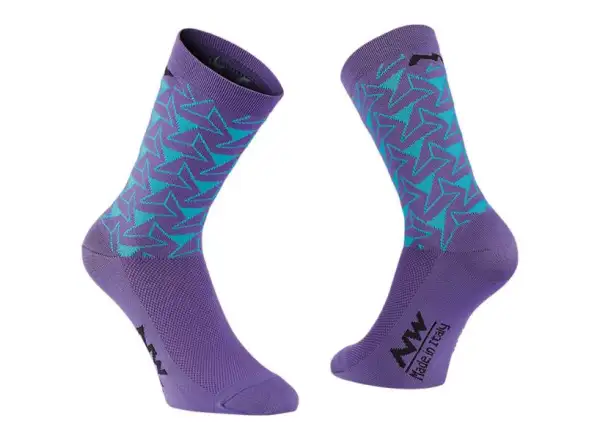 Dámske ponožky Northwave Dedalo Purple/Light Blue