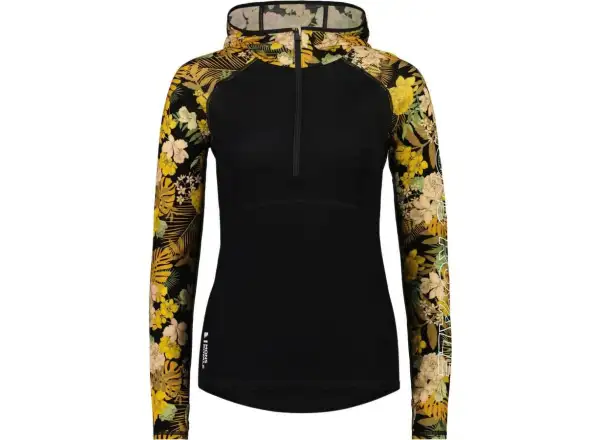 Mons Royale Bella Tech dámske tričko s dlhým rukávom floral camo/black
