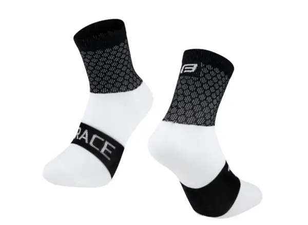 Force Trace cyklistické ponožky černá/bílá