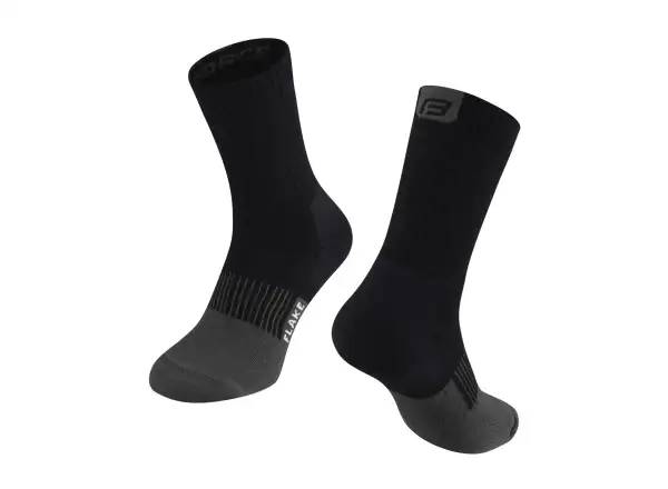Zimné ponožky Force Flake black/grey