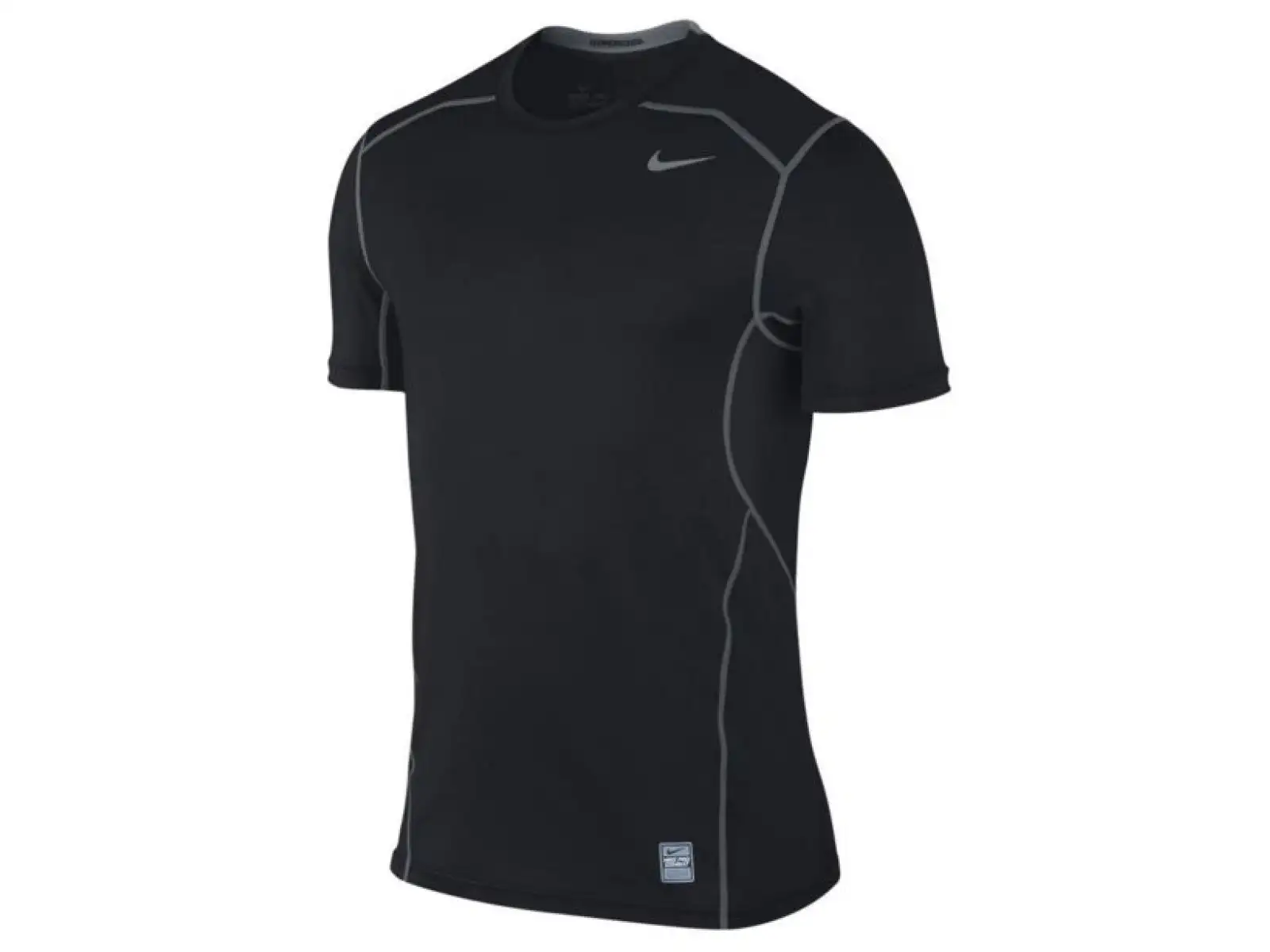Nike Hypercool Fitted pánské funkční triko černé/stříbrné