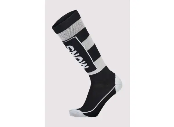 Ponožky Mons Royale Mons Tech Cushion 22 čierne/sivé vo veľkosti. S
