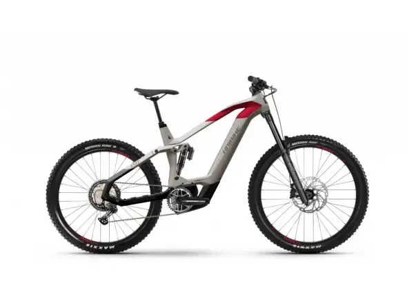 Haibike Hybe 9 Grey/Red/Blc karbónový celoodpružený e-bike
