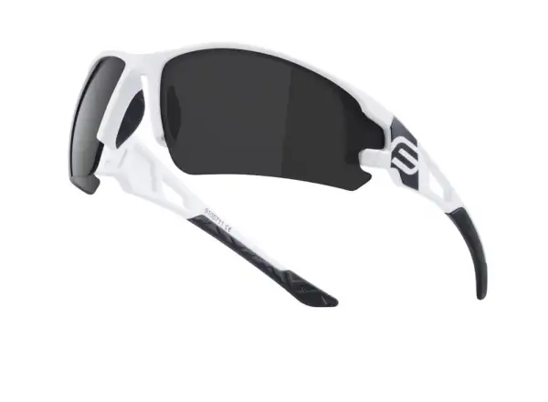 Cyklistické okuliare Force Calibre biele/čierne šošovky