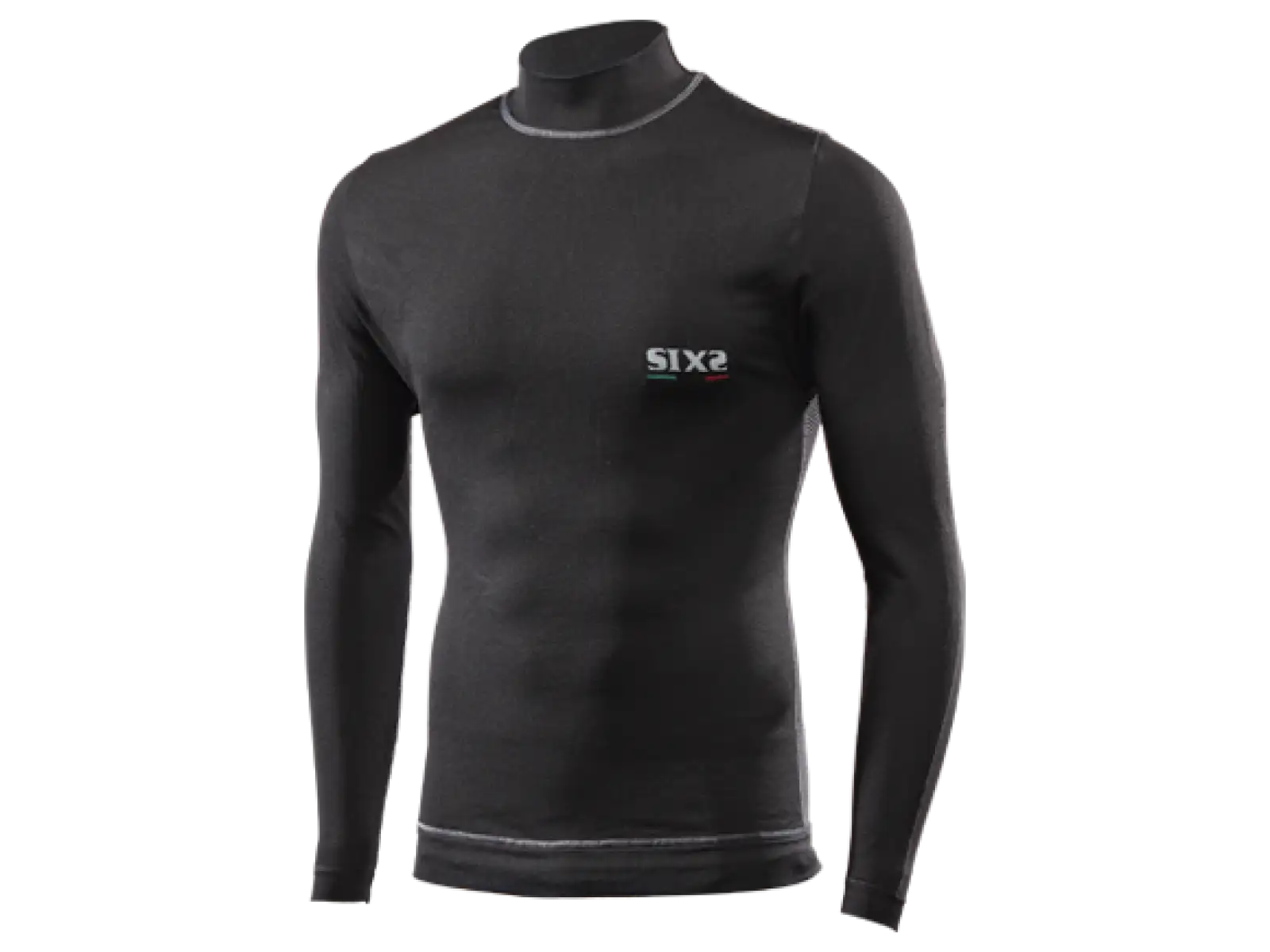 SIX2 TS4P Windshell funkčné tričko dlhý rukáv čierne
