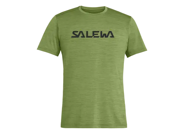 Salewa Puez Hybrid 2 Dry pánské triko krátký rukáv Yucca Melange
