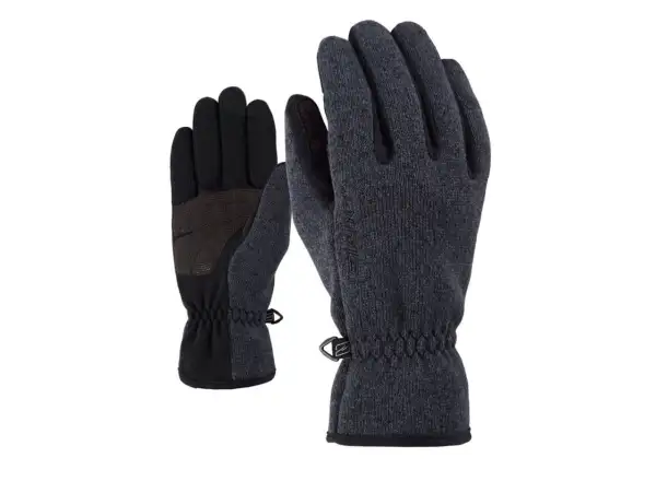 Detské zimné rukavice Ziener Limagios Junior Black Melange