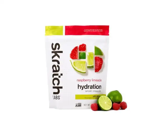 Skratch Labs Hydration Sport Drink Mix iónový nápoj 440 g malina/limetka + kofeín