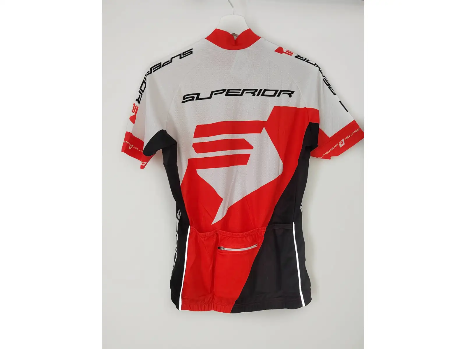 Superior Race dámsky dres s krátkym rukávom biely/červený