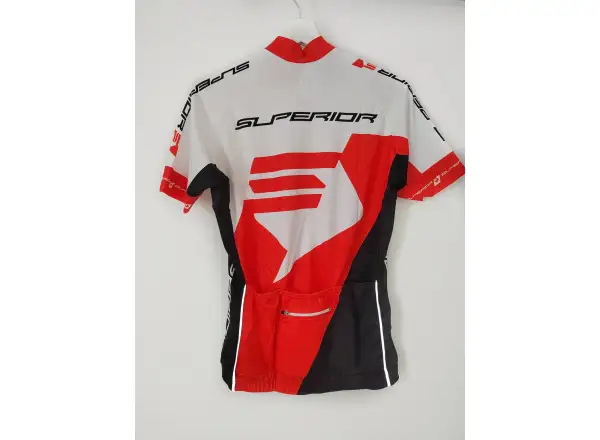 Superior Race dámsky dres s krátkym rukávom biely/červený