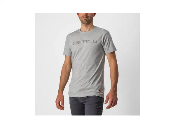 Tričko Castelli Sprinter Tee Shirt Melange Light Grey