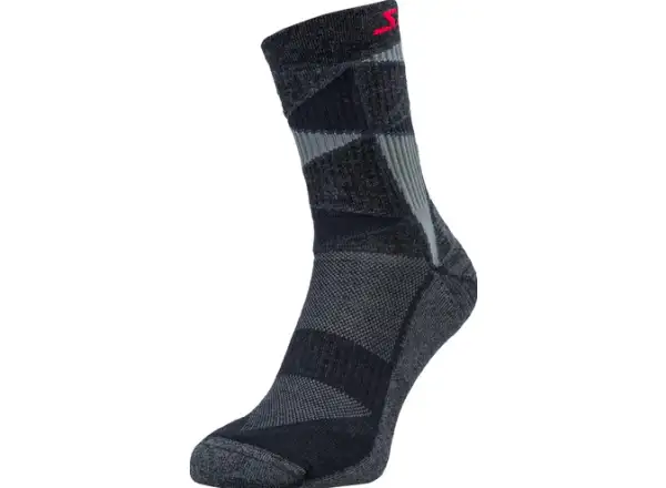 Silvini Vallonga UA1745 ponožky čierne/červené