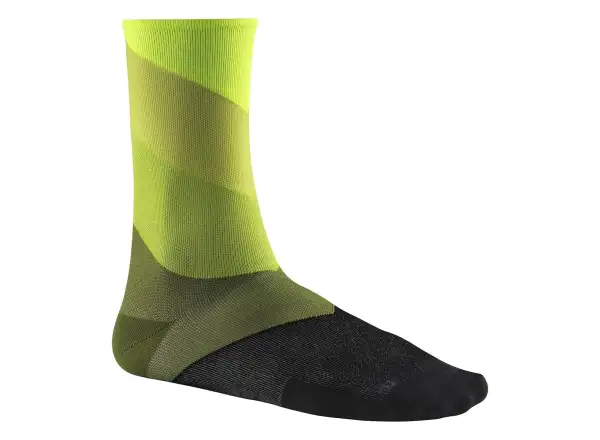 Mavic Graphic Stripes bezpečnostné ponožky žltá/kaktus 2020