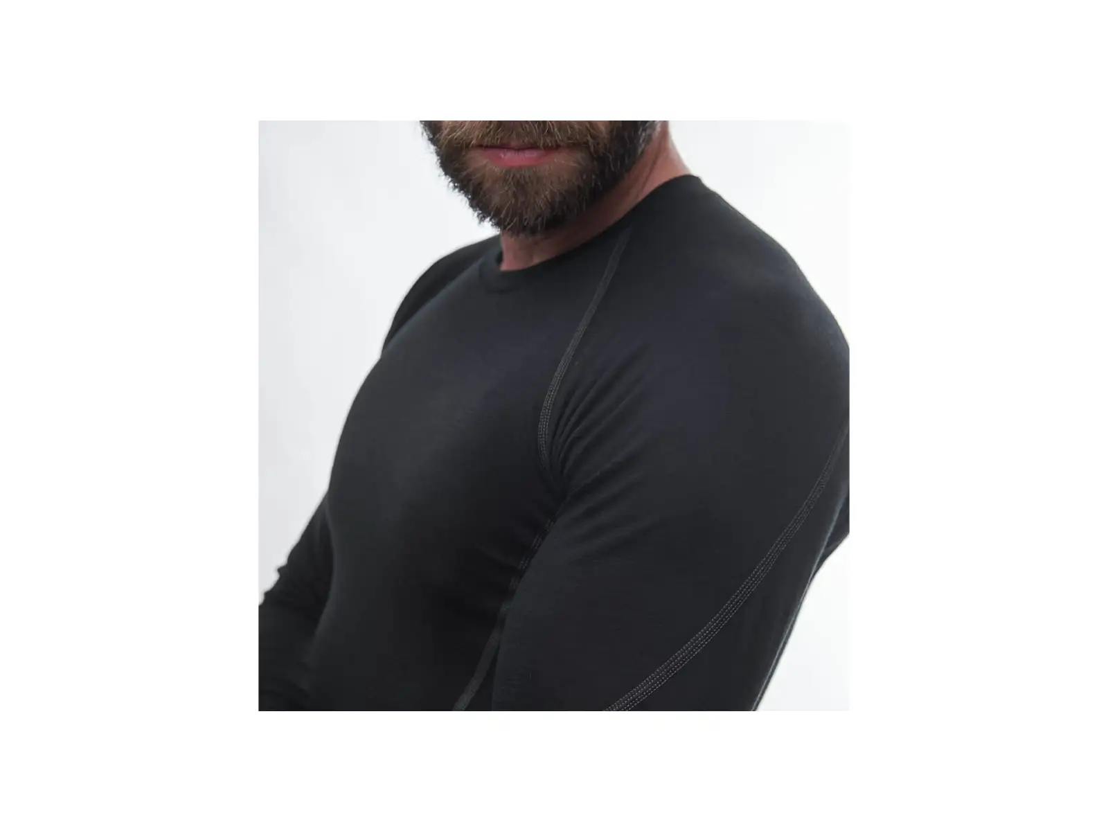 Sensor Merino Active pánske tričko s dlhým rukávom čierne
