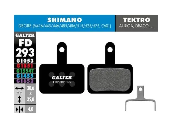 Brzdové doštičky Galfer FD293 Standard G1053 pre Shimano/Tektro/TRP