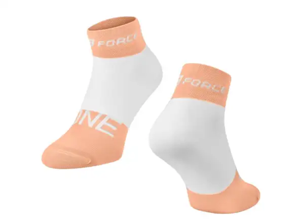 Ponožky Force One oranžová/biela