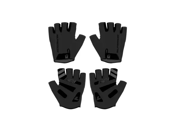 Cyklistické rukavice Superior RACE Gloves SF s krátkymi prstami čierne