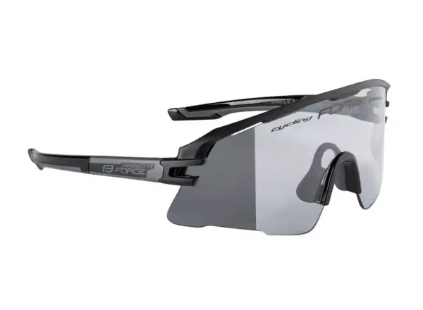 Cyklistické okuliare Force Ambient čierne/sivé, fotochromatické šošovky
