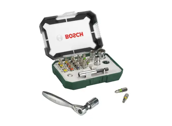 Sada račňových kľúčov a bitov Bosch 26 kusov