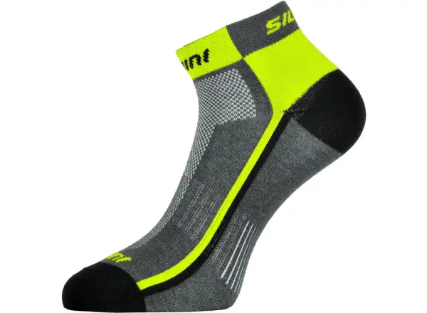 Silvini Plima Ponožky Charcoal/Neon