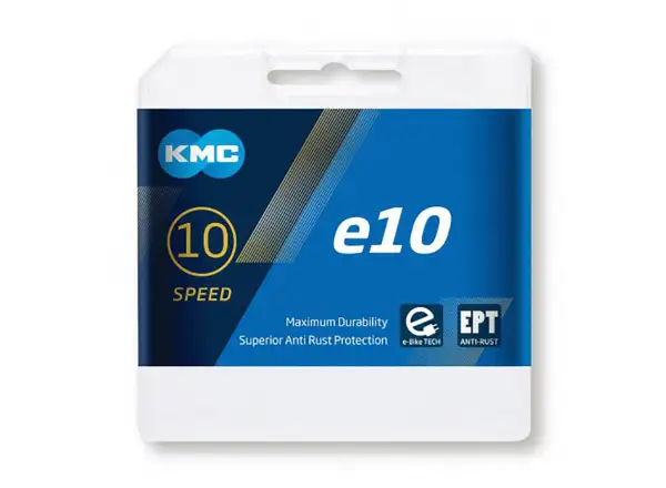 KMC E10 EPT reťaz 136 článkov Dark Silver