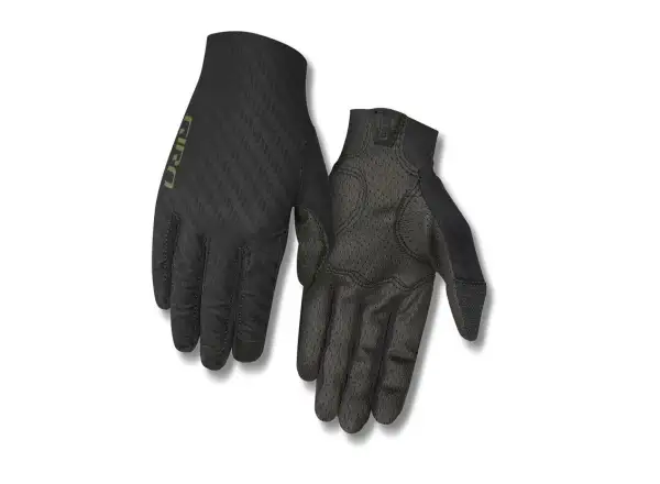 Giro Rivet CS cyklistické rukavice dlouhé Black/Olive
