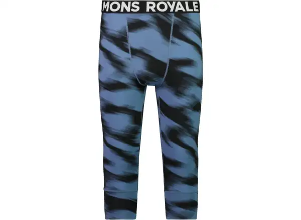 Mons Royale Cascade Merino Flex 200 pánské spodní 3/4 kalhoty blue motion