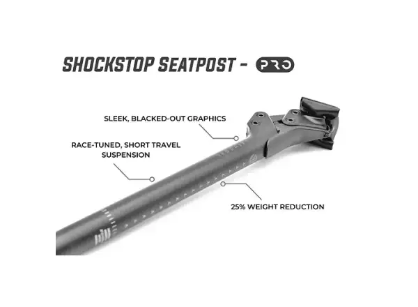 Redshift ShockStop PRO Suspension V2 odpružená sedlovka 27,2x350 mm
