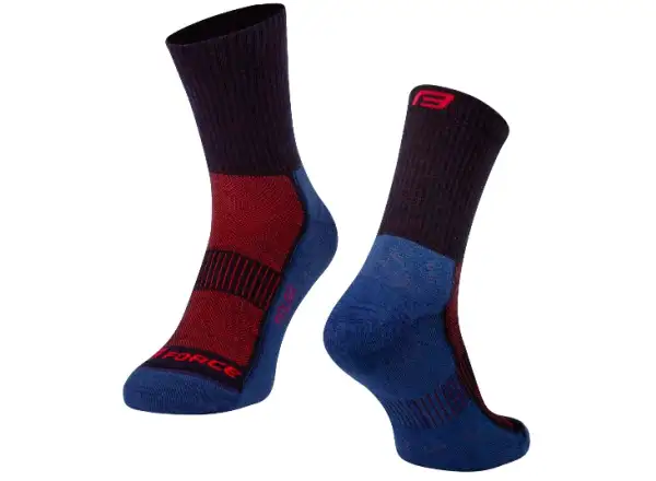 Ponožky Force Polar modré/červené