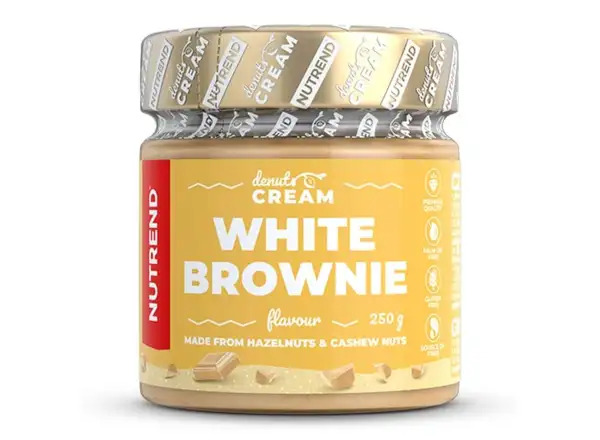 Nutrend Denuts Cream jemný orechový krém 250 g biely brownie