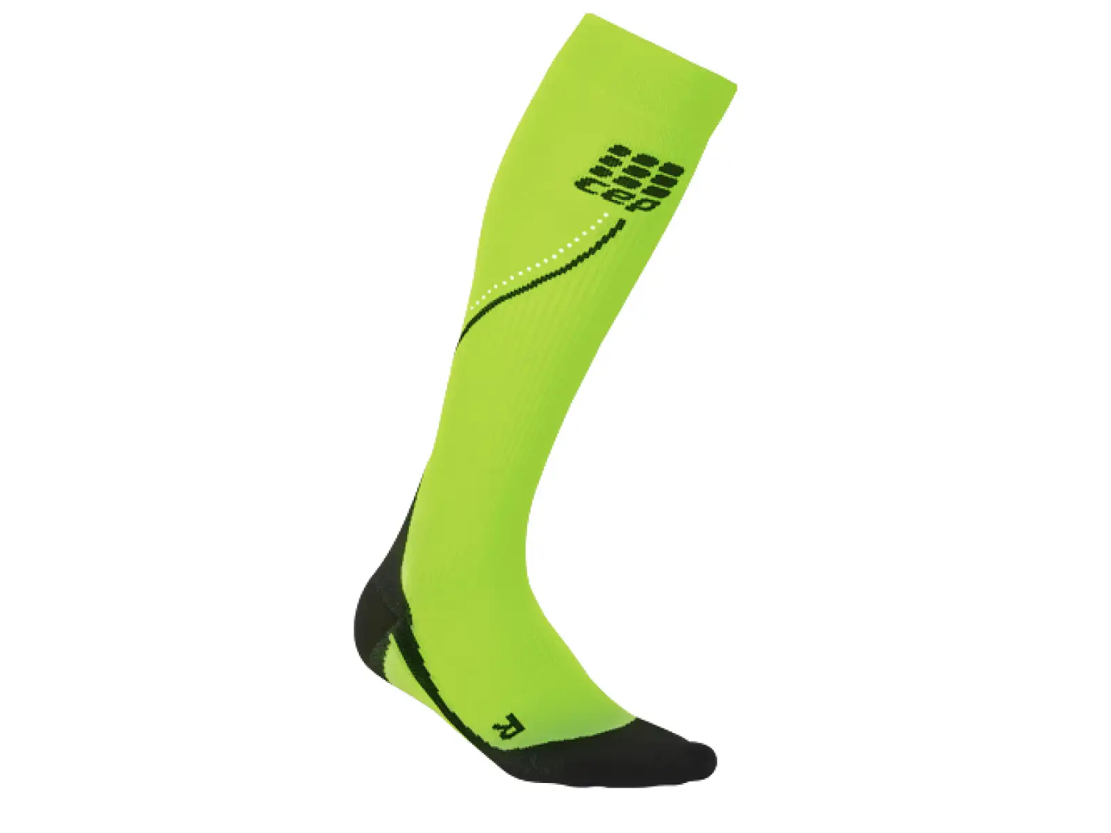 Kompresné bežecké ponožky Cep pre ženy reflex green