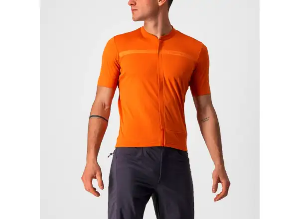 Castelli Unlimited AR Pánsky dres s krátkym rukávom Orange Rust