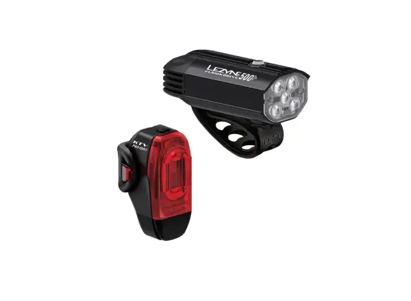 Lezyne Fusion Drive 500+/KTV Drive Pro Light Set Saint Black/Black