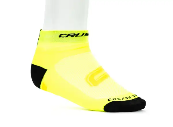 Cyklistické ponožky Crussis žlté/čierne