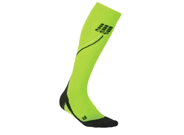 Cep kompresné bežecké ponožky pánske reflex green
