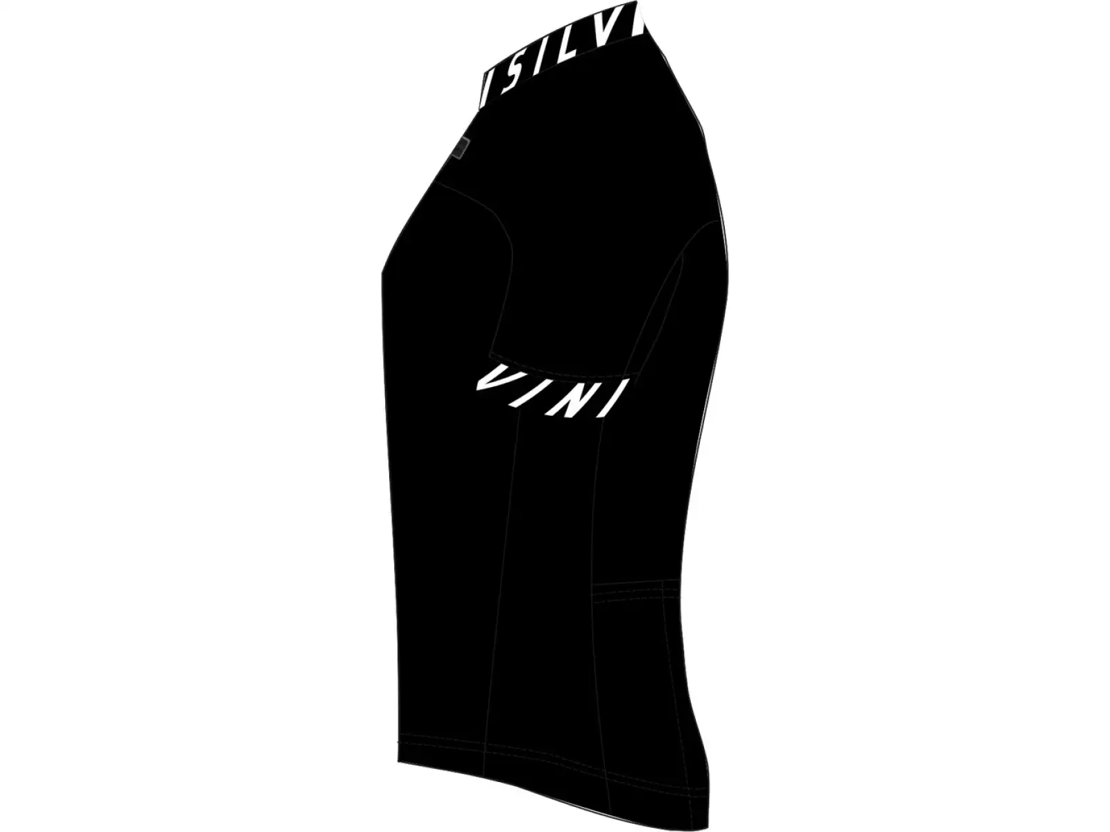 Silvini Stelvio pánsky dres s krátkym rukávom black/white