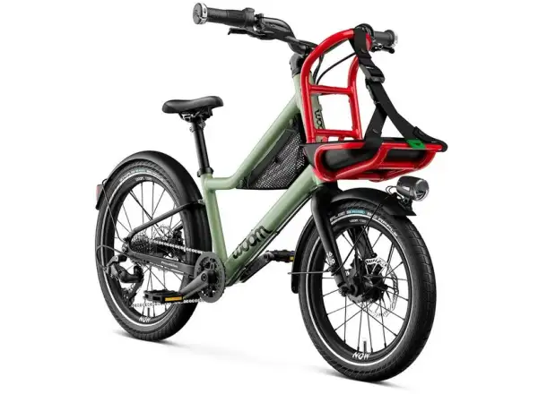 Woom 4 NOW detský bicykel 16" Moss green/formular red