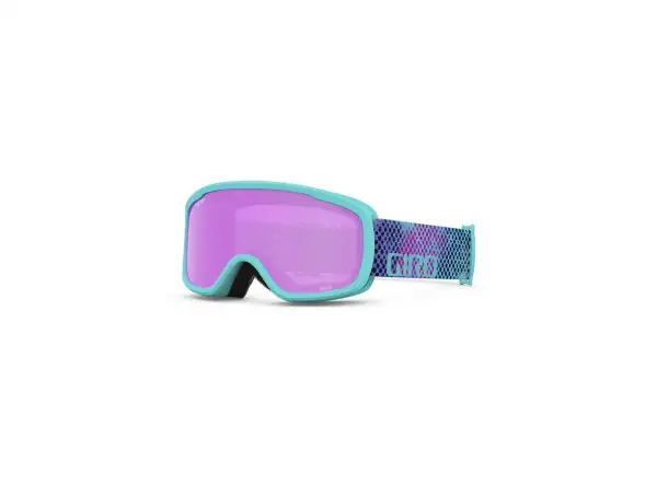 Detské lyžiarske okuliare Giro Buster Screaming Teal/Chroma Dot Amber Pink