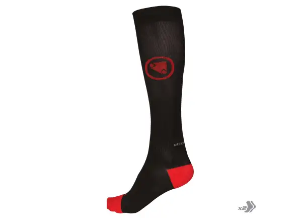 Ponožky Endura Compression 2 pack black