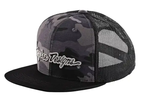 Troy Lee Designs 9Fifty Signature Snapback Cap Camo Black/Silver