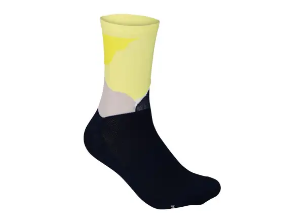 POC Essential Print Ponožky Splashes Multi Sulfur Yellow