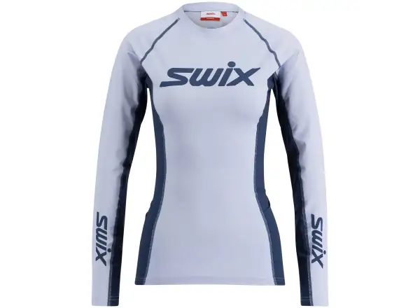 Swix RaceX Dry Pánske tričko s dlhým rukávom Heather/Lake Blue