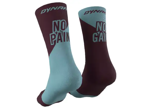 Dynafit No pain No gain sportovní ponožky Burgundy/Storm Blue