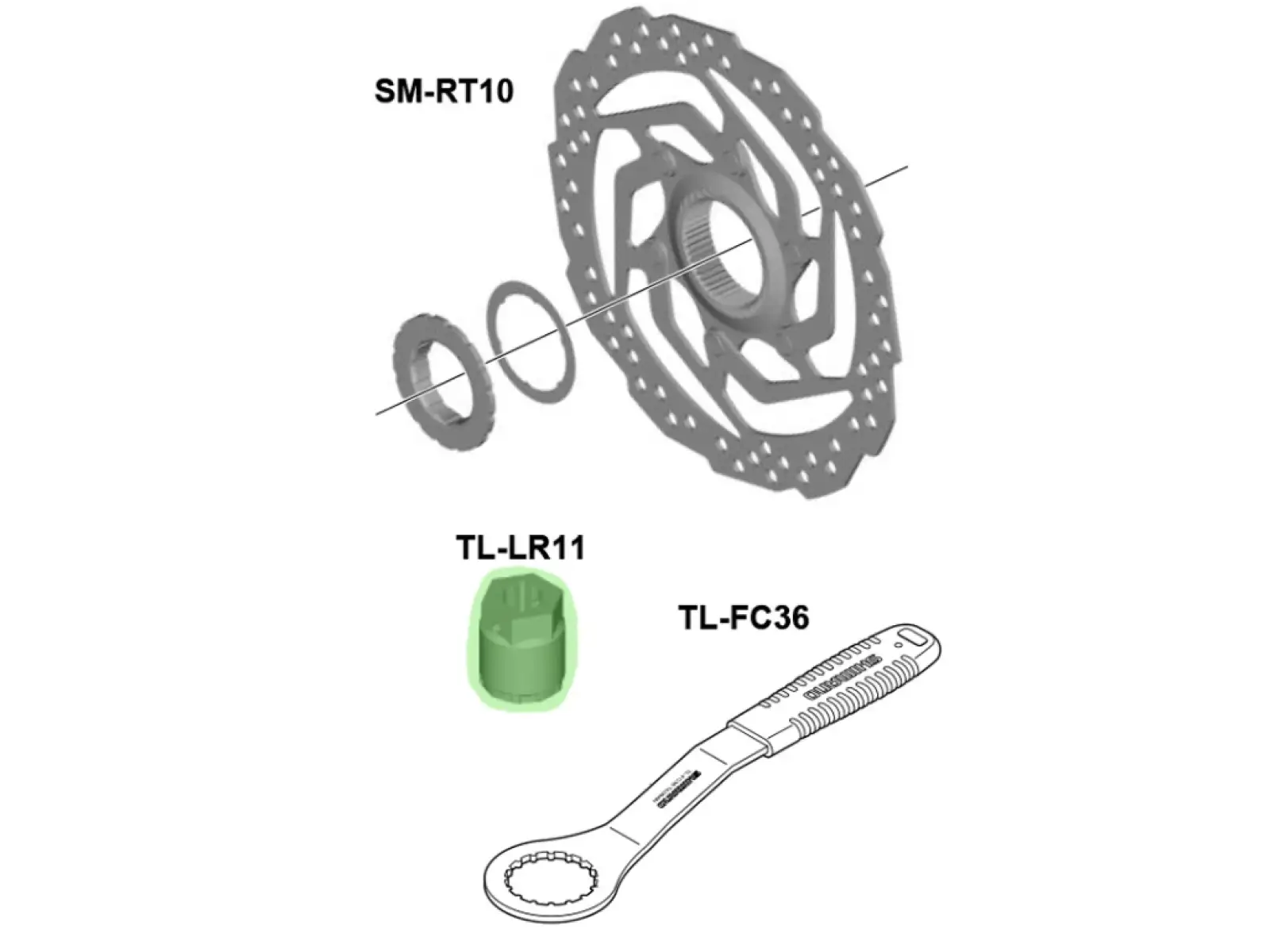 Shimano TL-LR11 kľúč na poistné matice