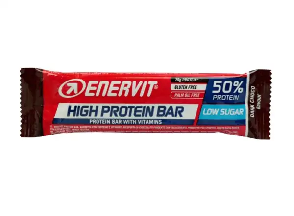 Enervit High Protein Bar 50% 40 g horká čokoláda